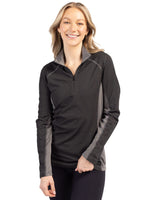 Clique Women's Ice Pique Colorblock Tech Half Zip-3