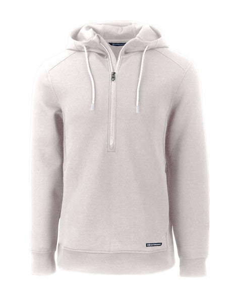 Cutter & Buck Men's Roam Recycled Buttery-Soft Knit Half Zip Hooded Pullover-1