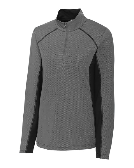 Clique Women's Ice Pique Colorblock Tech Half Zip-1