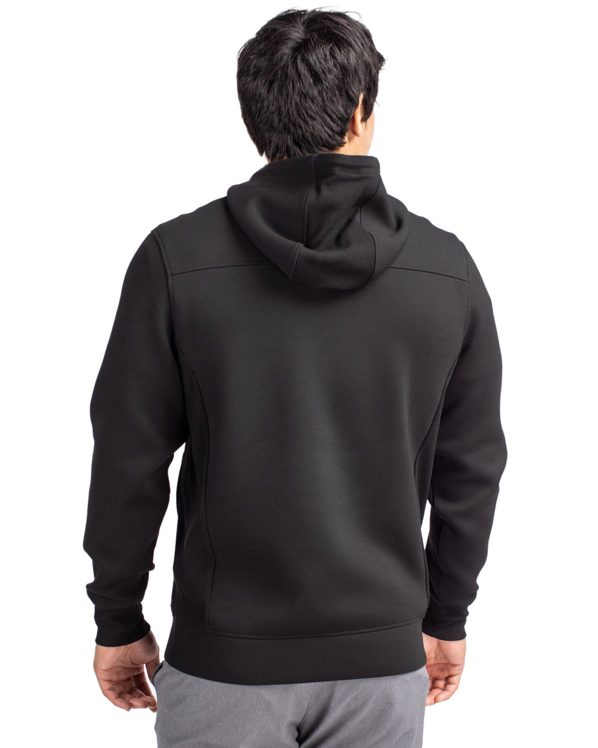 Cutter & Buck Men's Roam Recycled Buttery-Soft Knit Half Zip Hooded Pullover-12