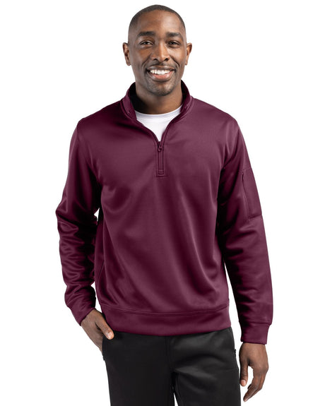 Clique Men's Lift Solution-dyed Performance Half Zip Sweatshirt-1