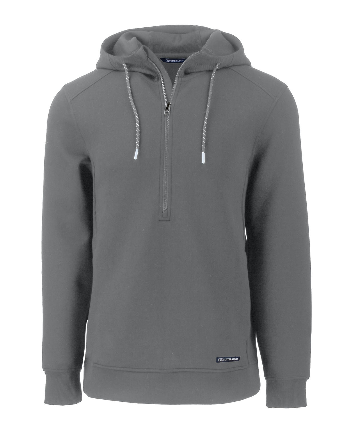 Cutter & Buck Men's Roam Recycled Buttery-Soft Knit Half Zip Hooded Pullover-2