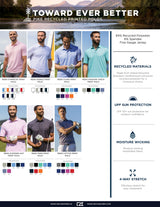 Cutter & Buck Men's Pike Recycled Flora Print Polo-7