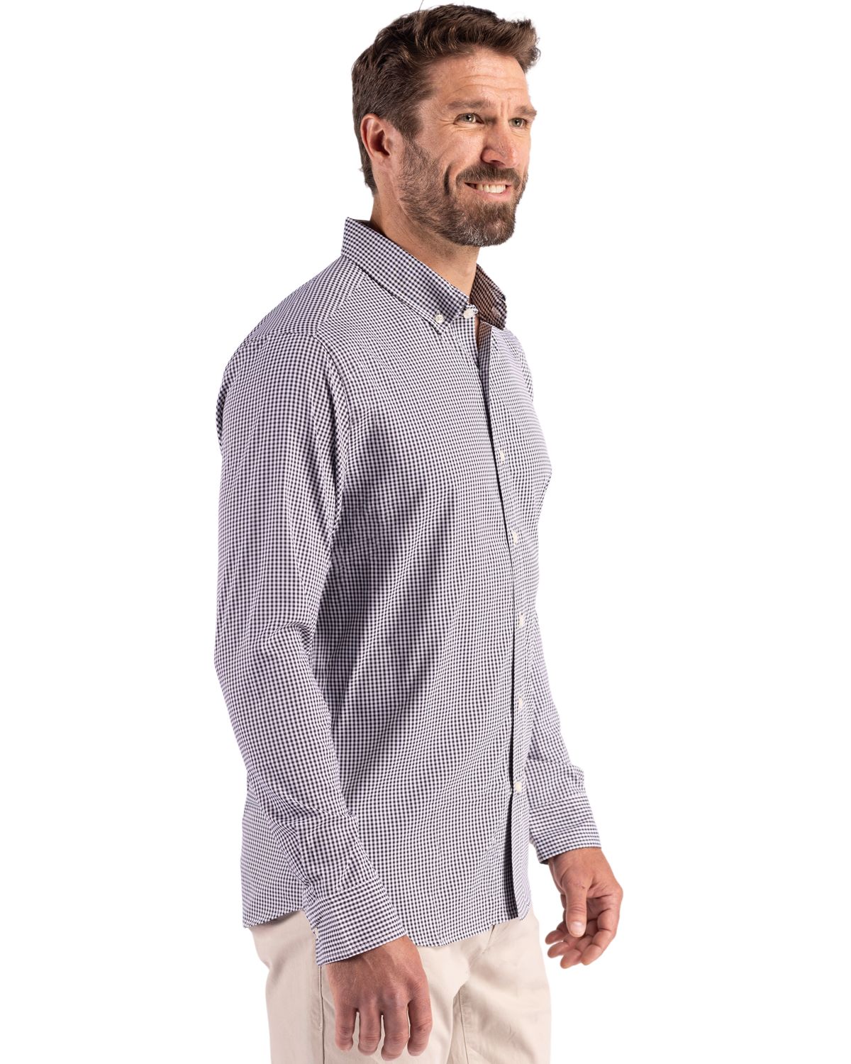 Cutter & Buck Men's Skyline Big & Tall Long Sleeve Button Down Dress Shirt-6