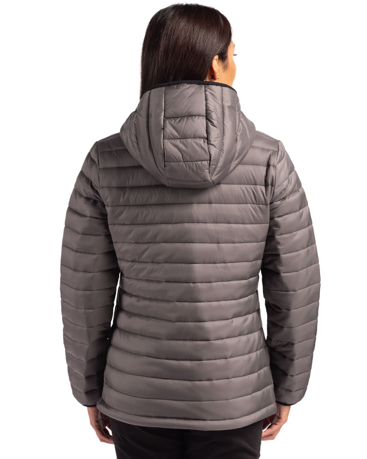 Clique Women's Valhalla Recycled Insulated Puffer Full Zip Hooded Jacket-4