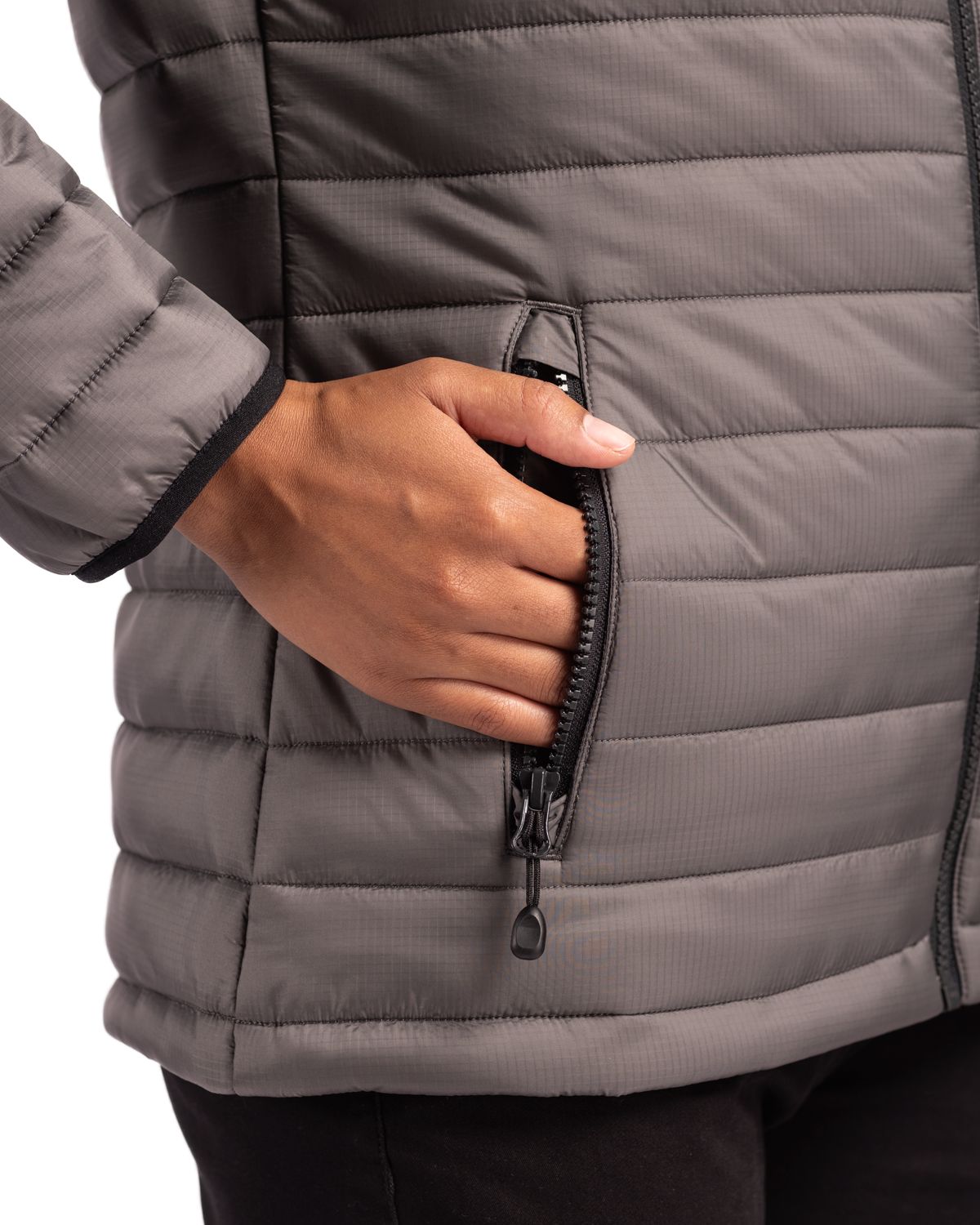 Clique Women's Valhalla Recycled Insulated Puffer Full Zip Hooded Jacket-7