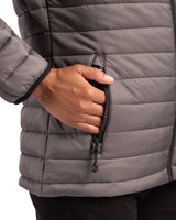 Clique Women's Valhalla Recycled Insulated Puffer Full Zip Hooded Jacket-7