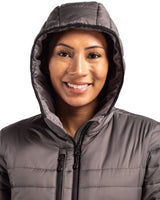 Clique Women's Valhalla Recycled Insulated Puffer Full Zip Hooded Jacket-8