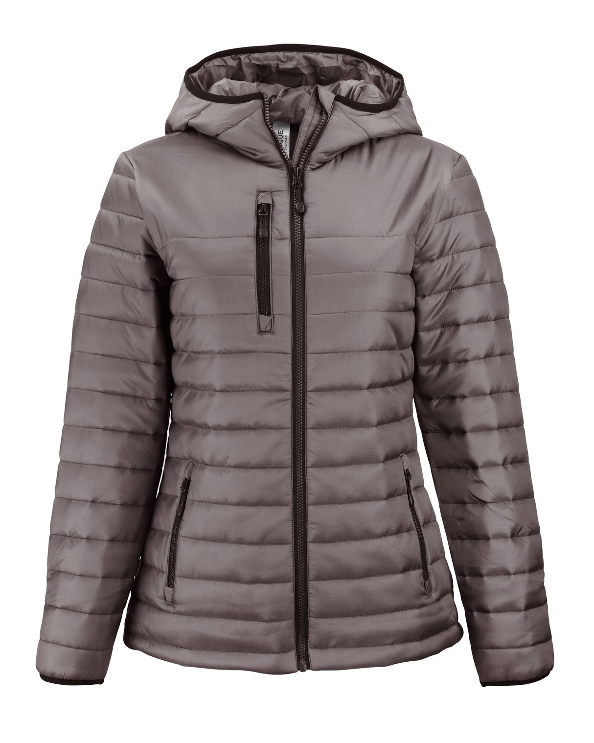 Clique Women's Valhalla Recycled Insulated Puffer Full Zip Hooded Jacket-9