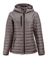 Clique Women's Valhalla Recycled Insulated Puffer Full Zip Hooded Jacket-9