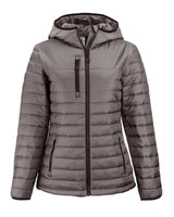 Clique Women's Valhalla Recycled Insulated Puffer Full Zip Hooded Jacket-10