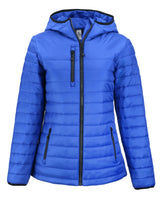 Clique Women's Valhalla Recycled Insulated Puffer Full Zip Hooded Jacket-2
