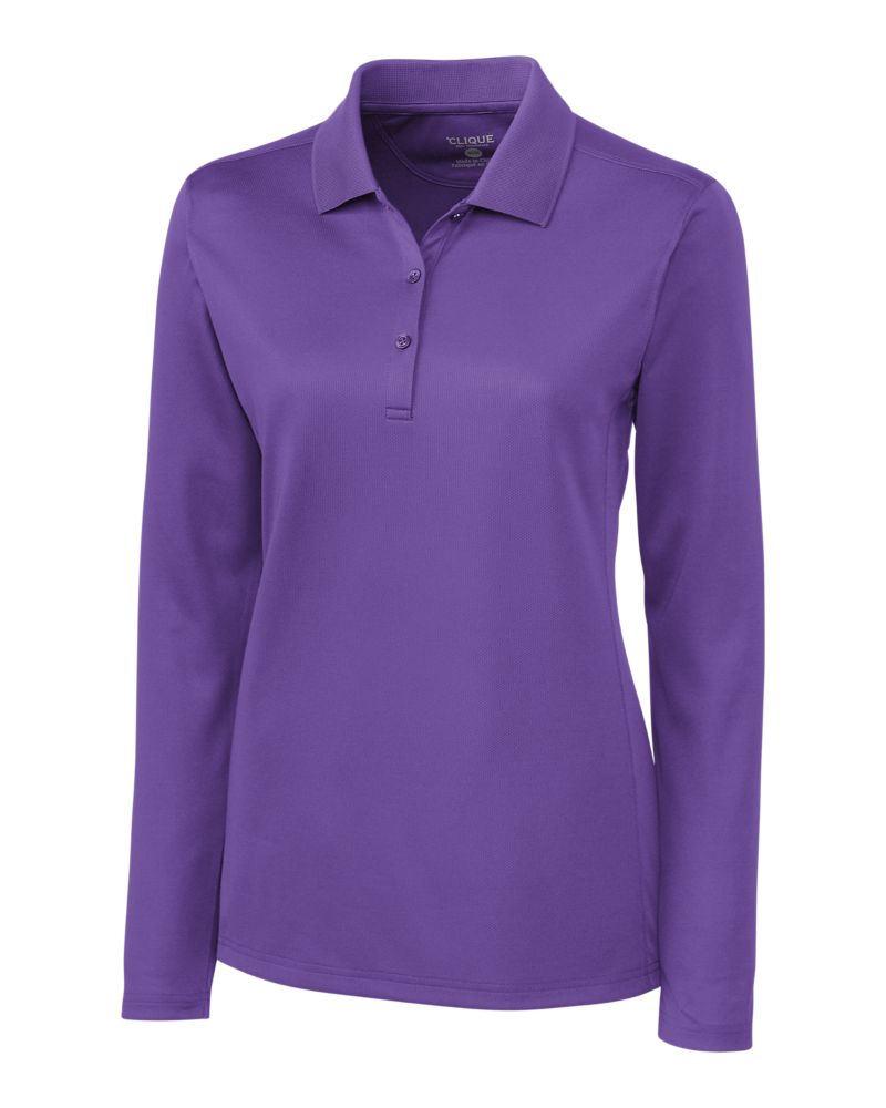 Clique Women's Ice Pique Tech Long Sleeve Polo-2