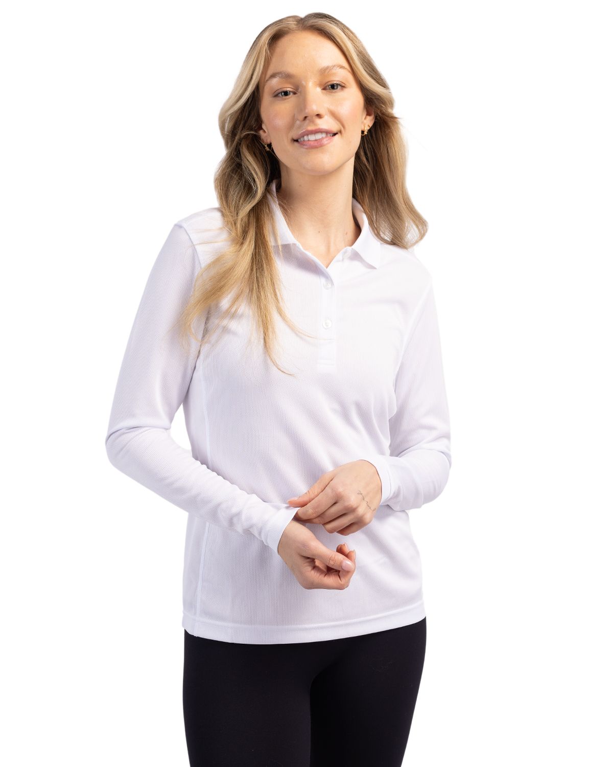 Clique Women's Ice Pique Tech Long Sleeve Polo-4