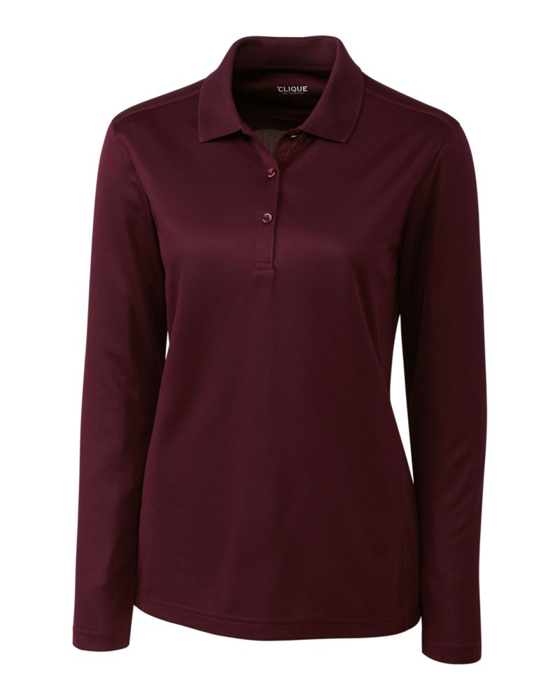 Clique Women's Ice Pique Tech Long Sleeve Polo-2