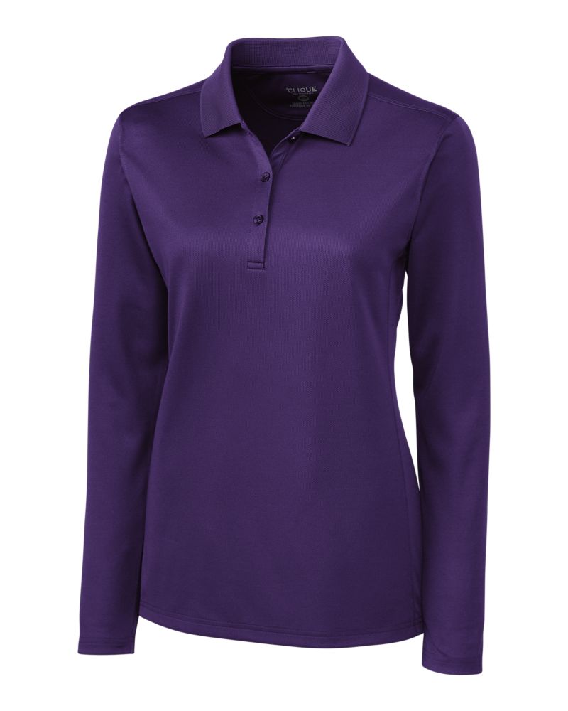 Clique Women's Ice Pique Tech Long Sleeve Polo-2