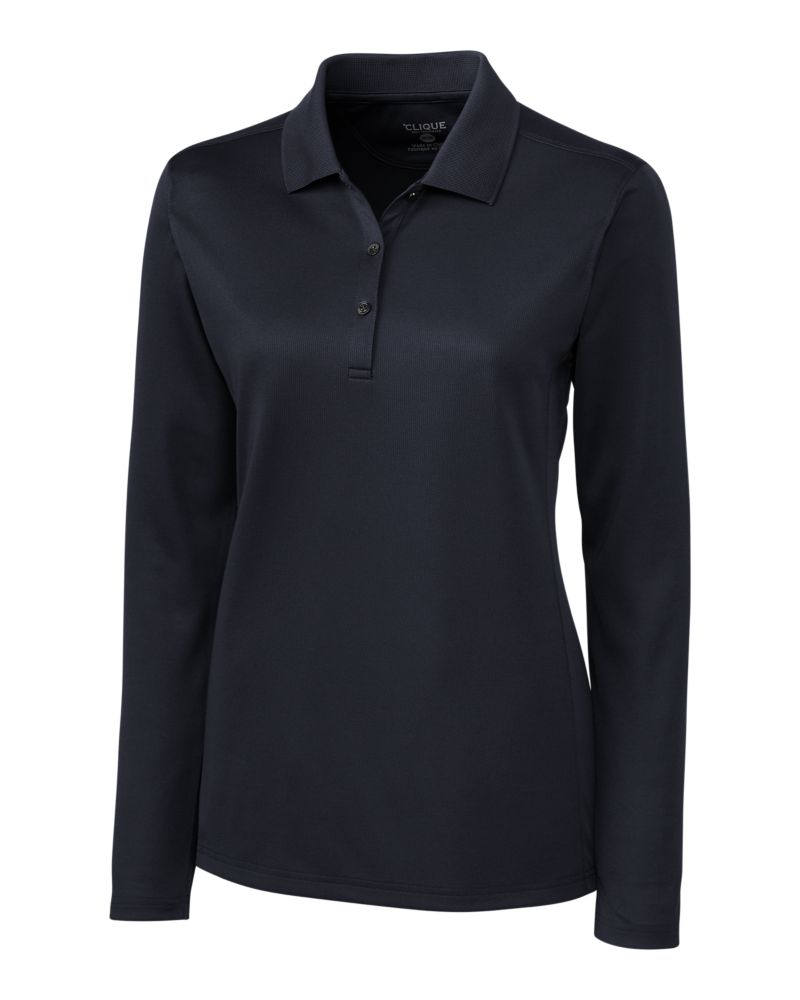 Clique Women's Ice Pique Tech Long Sleeve Polo-2