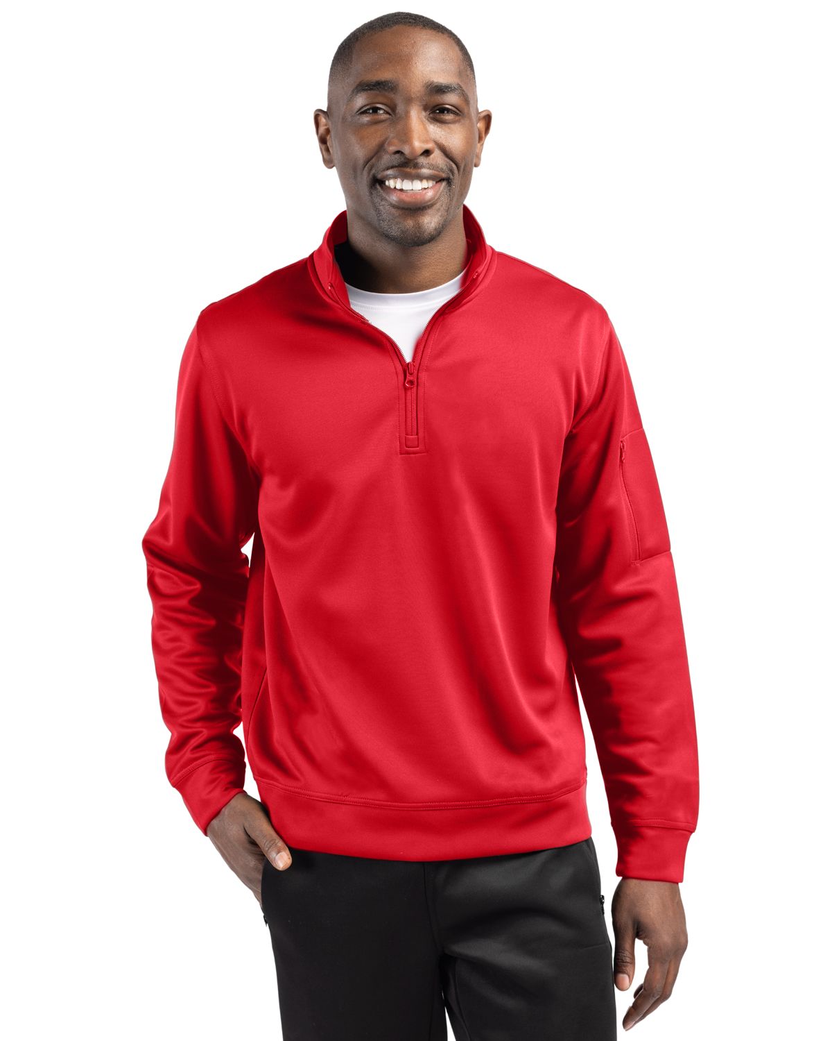 Clique Men's Lift Solution-dyed Performance Half Zip Sweatshirt-6