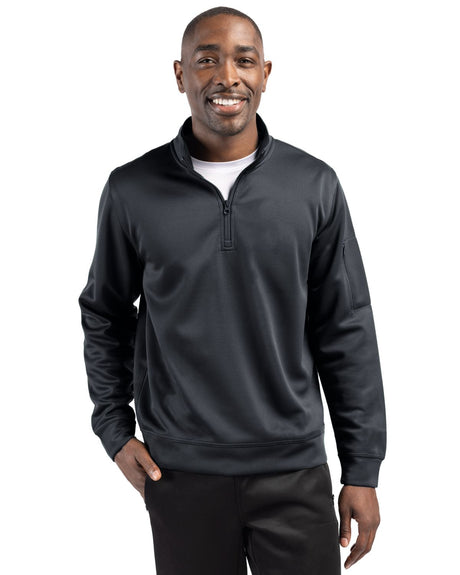 Clique Men's Lift Solution-dyed Performance Half Zip Sweatshirt-1