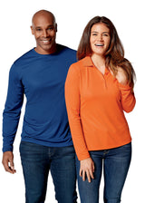 Clique Women's Ice Pique Tech Long Sleeve Polo-3