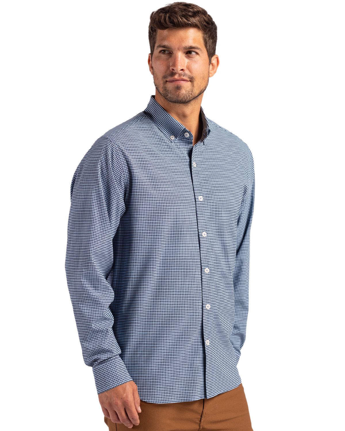 Cutter & Buck Men's Skyline Big & Tall Long Sleeve Button Down Dress Shirt-6