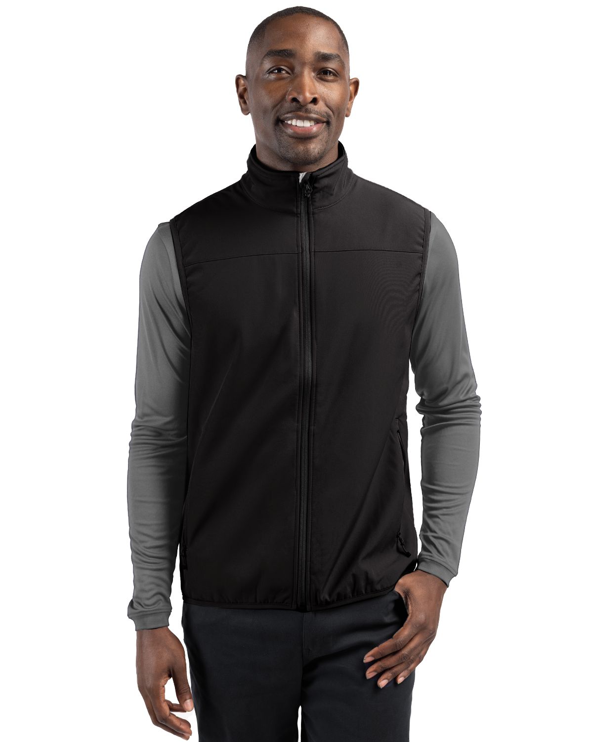 Clique Men's Trail Recycled Stretch Softshell Full Zip Vest-5