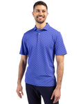Cutter & Buck Men's Virtue Recycled Tile Print Featherlight Pique Polo-1