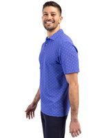 Cutter & Buck Men's Virtue Recycled Tile Print Featherlight Pique Polo-3