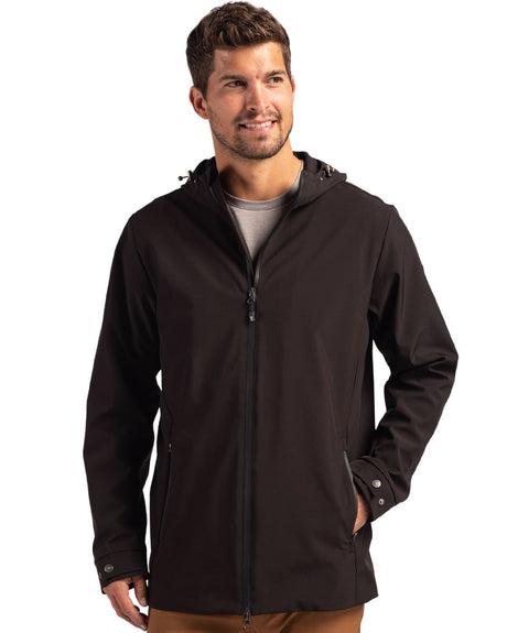 Cutter & Buck Men's Camano Recycled Everyday Stretch Water Resistant Full Zip Jacket-1