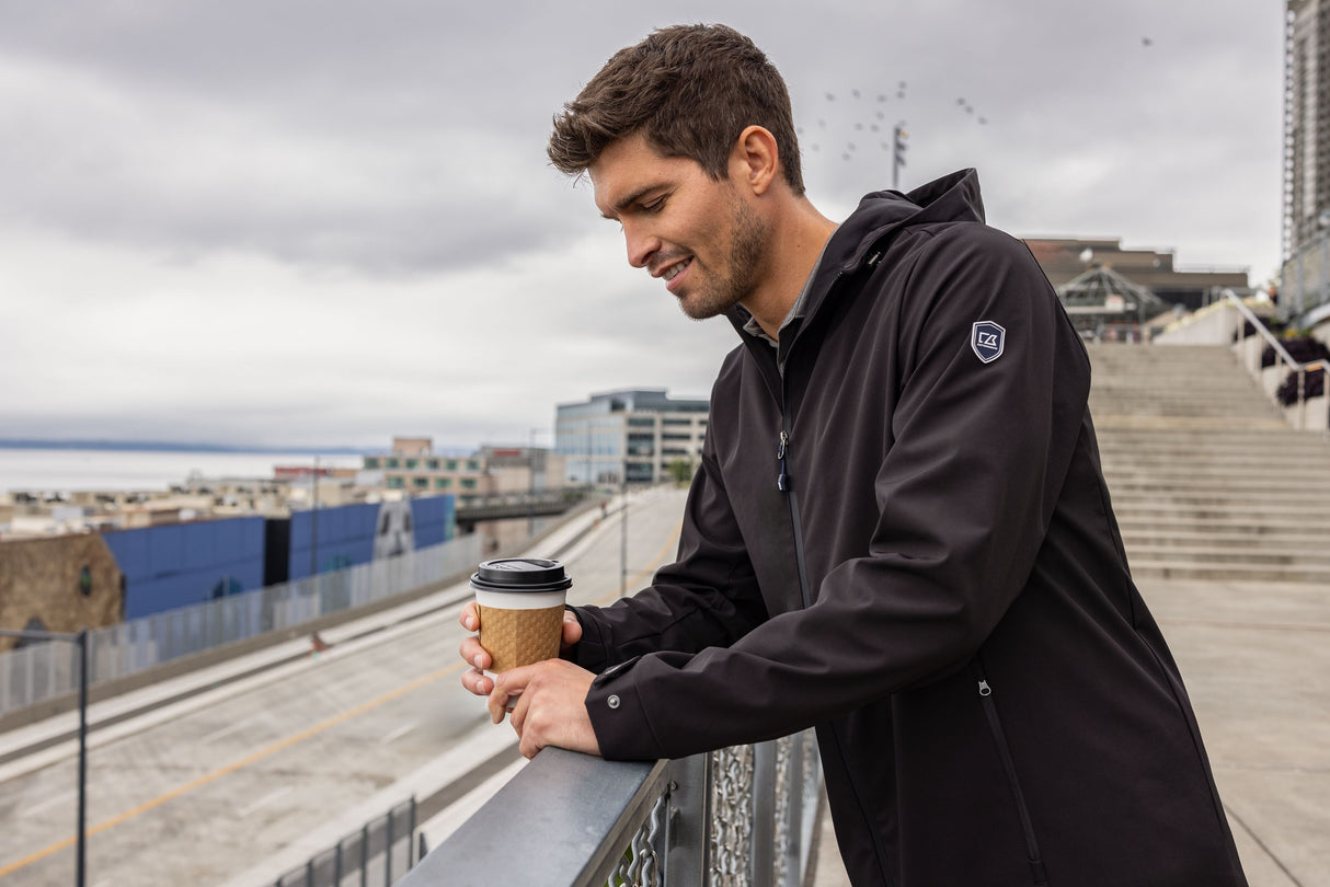 Cutter & Buck Men's Camano Recycled Everyday Stretch Water Resistant Full Zip Jacket-11