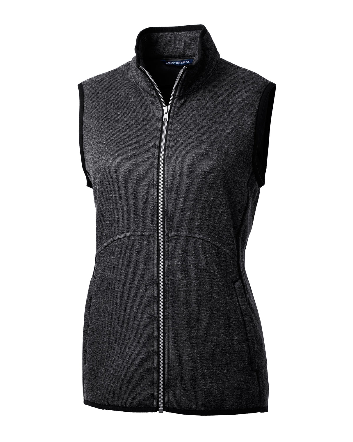 Cutter & Buck Women's Mainsail Sweater-Knit Full Zip Vest-6