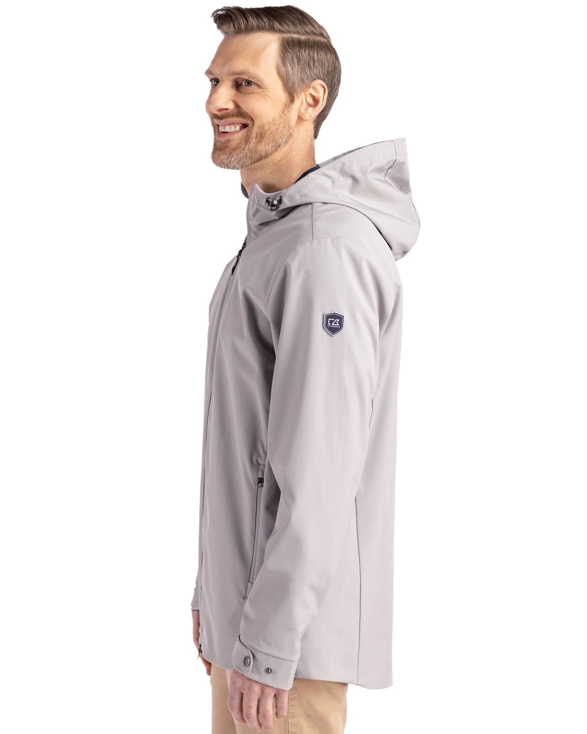 Cutter & Buck Men's Camano Recycled Everyday Stretch Water Resistant Full Zip Jacket-3