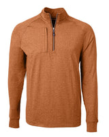 Cutter & Buck Men's Adapt Recycled Soft Knit Stretch Heathered Quarter Zip Pullover-2