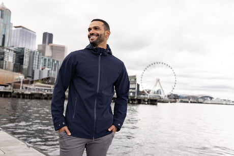 Cutter & Buck Men's Camano Recycled Everyday Stretch Water Resistant Full Zip Jacket-1
