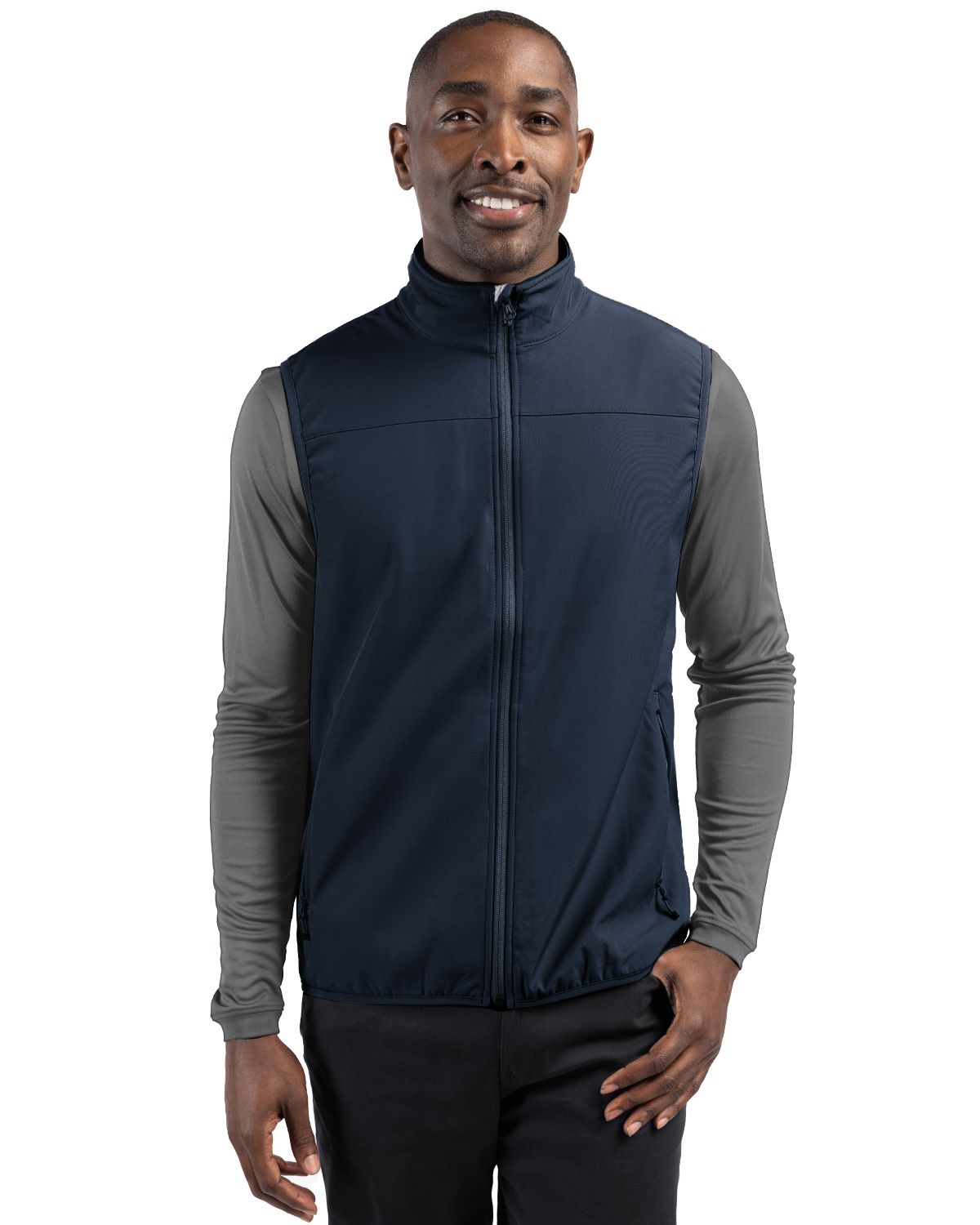 Clique Men's Trail Recycled Stretch Softshell Full Zip Vest-3
