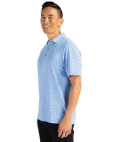 Cutter & Buck Men's Virtue Recycled Tile Print Featherlight Pique Polo-6