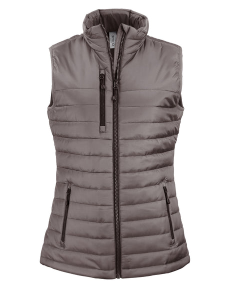 Clique Women's Valhalla Recycled Insulated Puffer Full Zip Vest-1