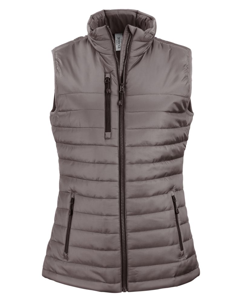 Clique Women's Valhalla Recycled Insulated Puffer Full Zip Vest-2