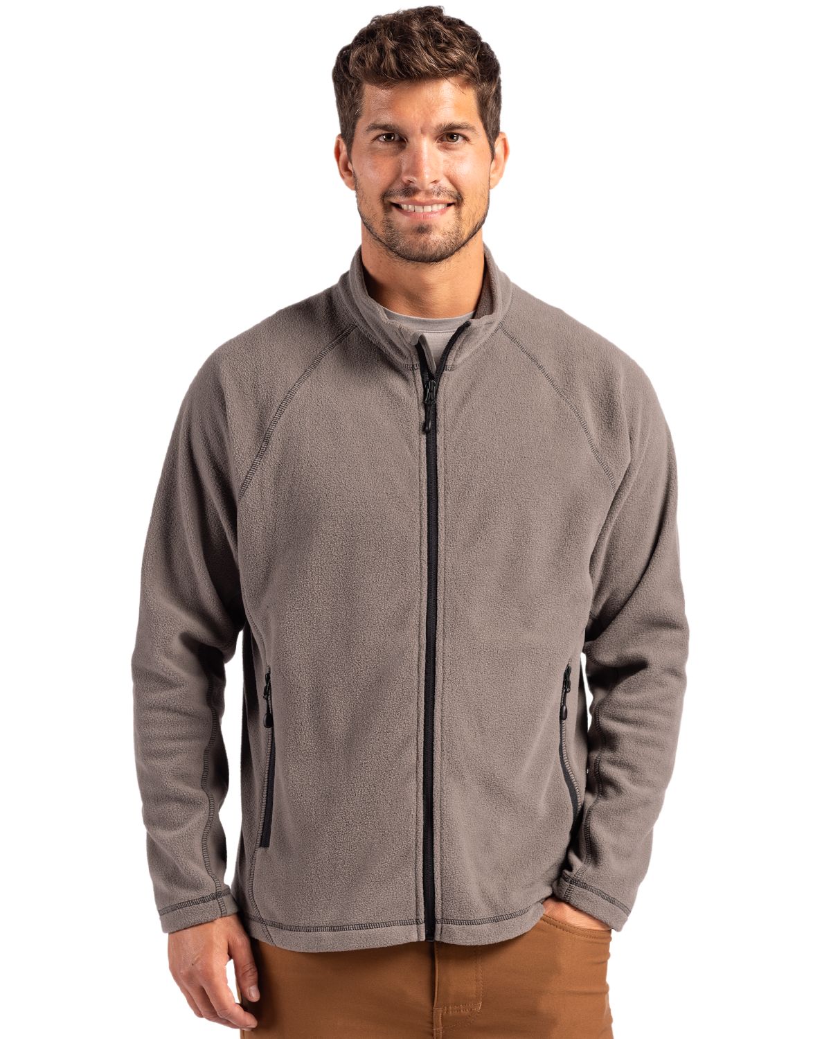 Clique Men's Powder Recycled Fleece Full Zip Jacket-1