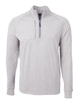 Cutter & Buck Men's Adapt Recycled Soft Knit Stretch Heathered Quarter Zip Pullover-2