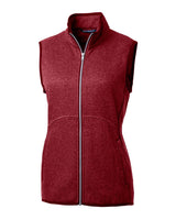 Cutter & Buck Women's Mainsail Sweater-Knit Full Zip Vest-5