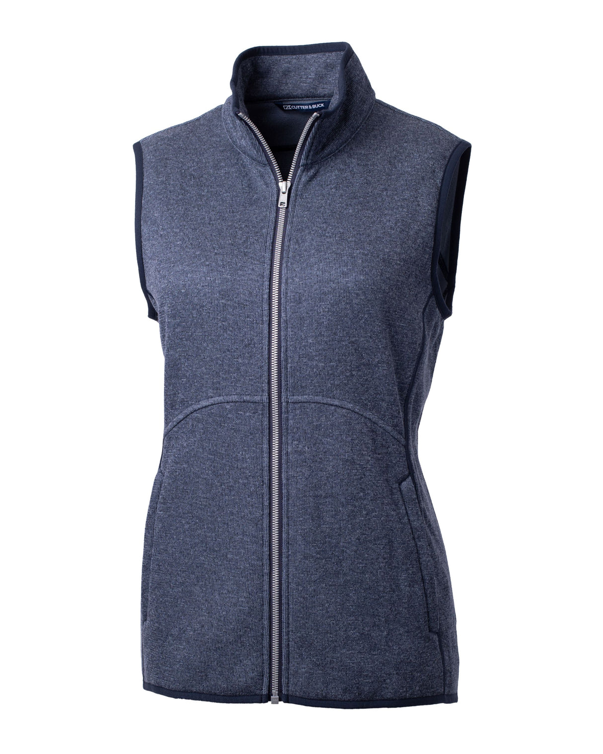 Cutter & Buck Women's Mainsail Sweater-Knit Full Zip Vest-4