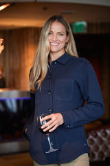 Cutter & Buck Women's Roam Recycled Buttery-Soft Knit Button Down Shirt Jacket-2