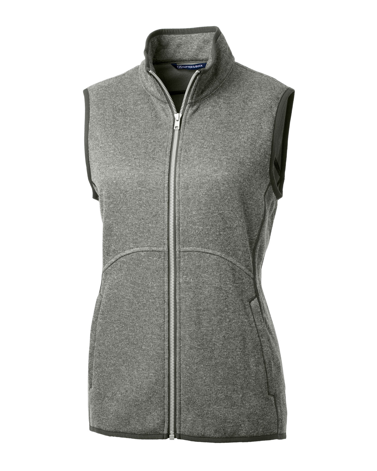 Cutter & Buck Women's Mainsail Sweater-Knit Full Zip Vest-2