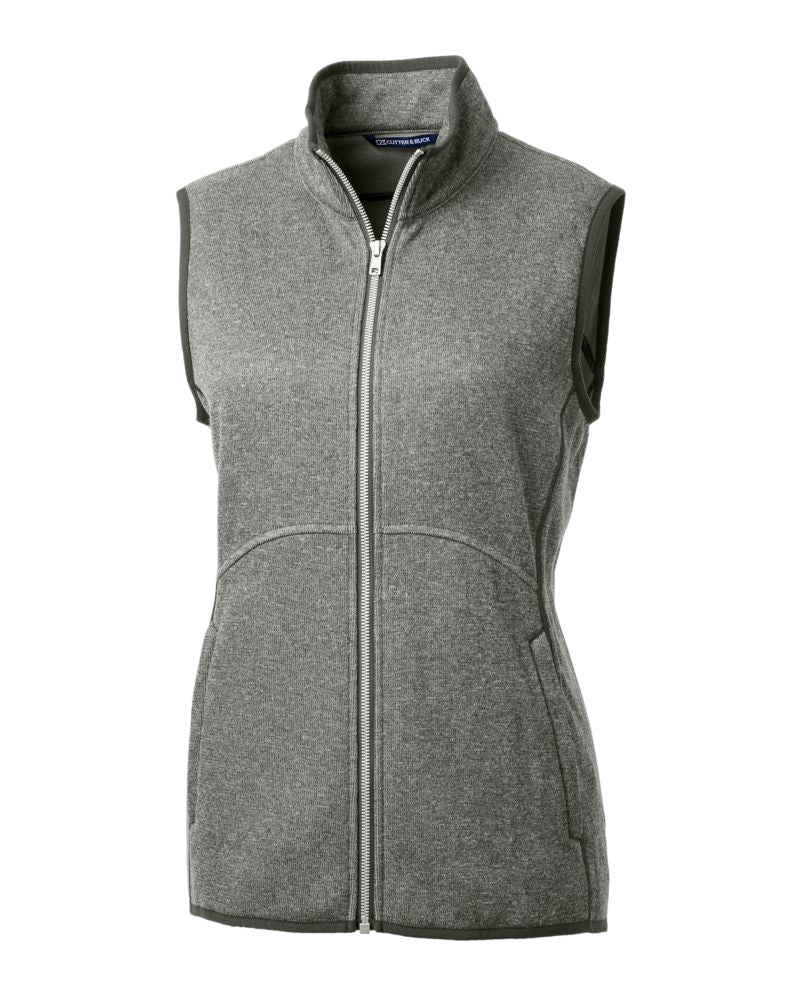 Cutter & Buck Women's Mainsail Sweater-Knit Full Zip Vest-3