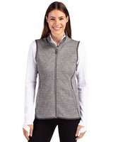 Cutter & Buck Women's Mainsail Sweater-Knit Full Zip Vest-5