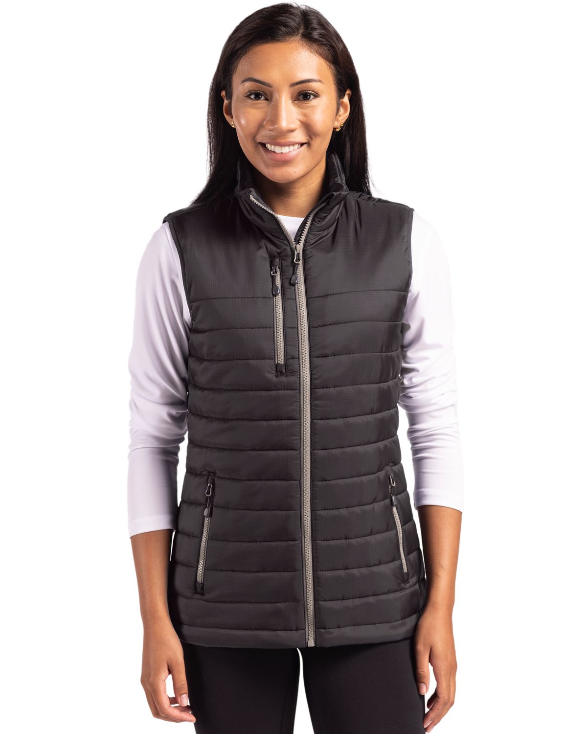 Clique Women's Valhalla Recycled Insulated Puffer Full Zip Vest-1