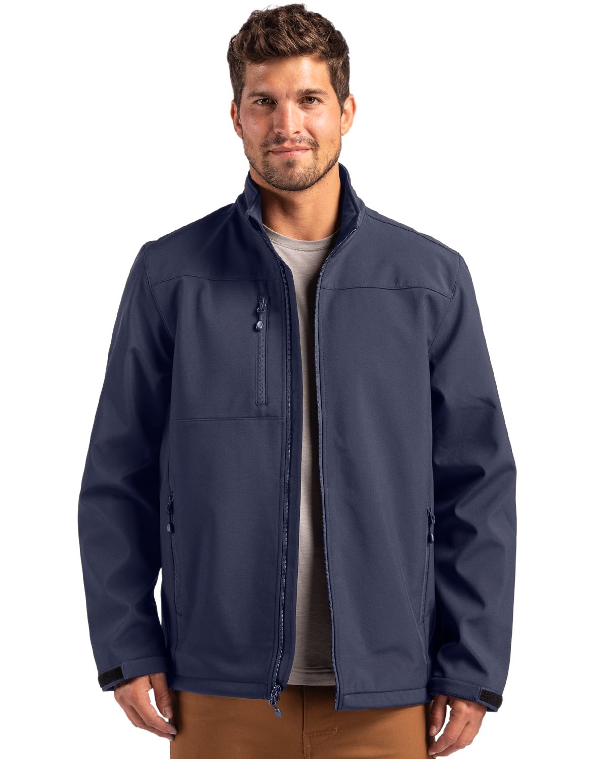 Clique Men's Tempest Recycled Waterproof Stretch Softshell Full Zip Jacket-2