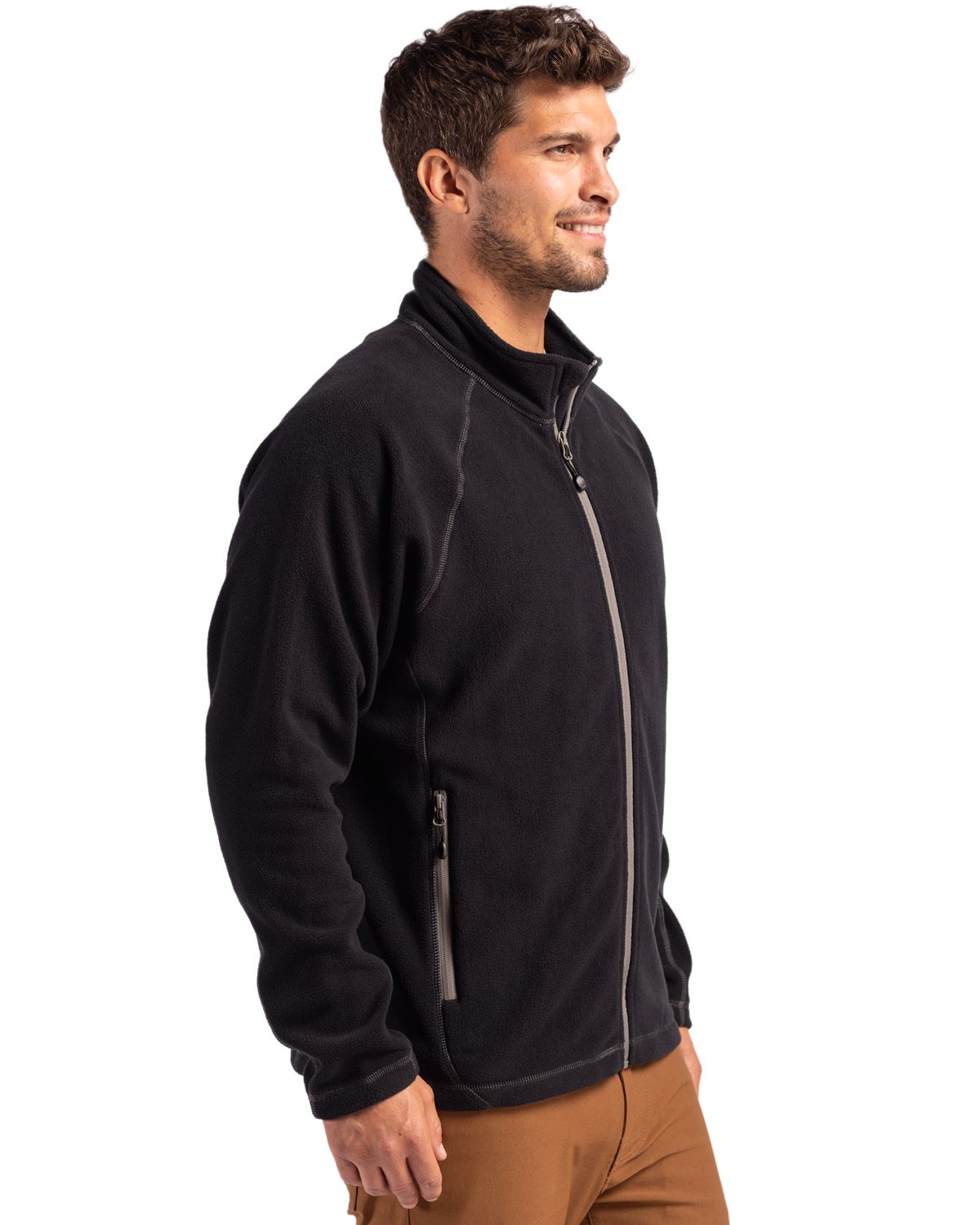 Clique Men's Powder Recycled Fleece Full Zip Jacket-3