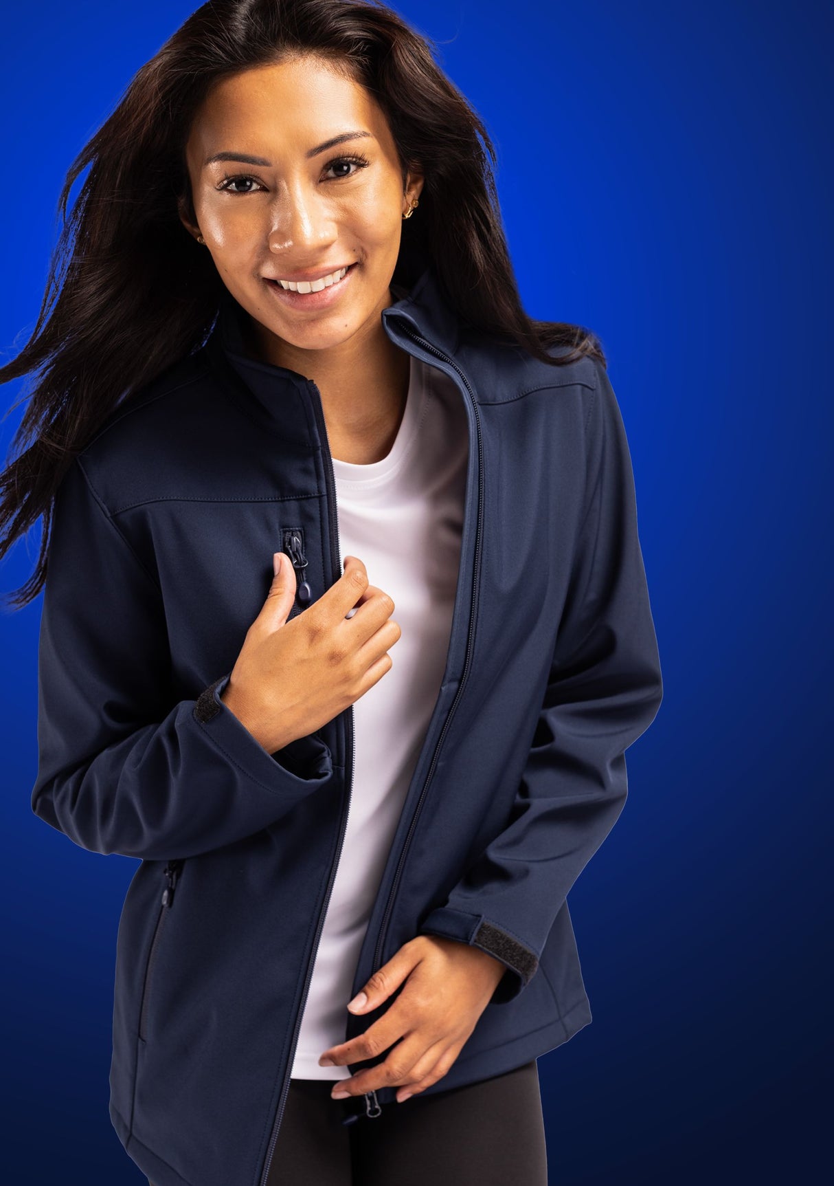 Clique Women's Tempest Recycled Waterproof Stretch Softshell Full Zip Jacket-7